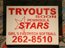Tryouts Yard Sign
