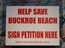 Save  Buckroe Yard Sign